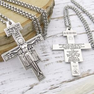 🙏🏼✝️Beautiful Christian Crucifix Cross - St Francis